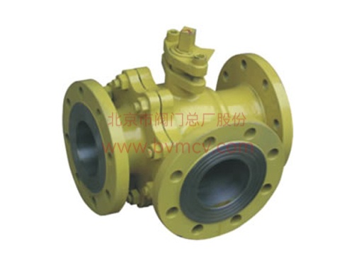 Q45F type T-shaped three-way ball valve